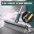 2 In 1 Floor Scrub Brush Rotating With Long Handle