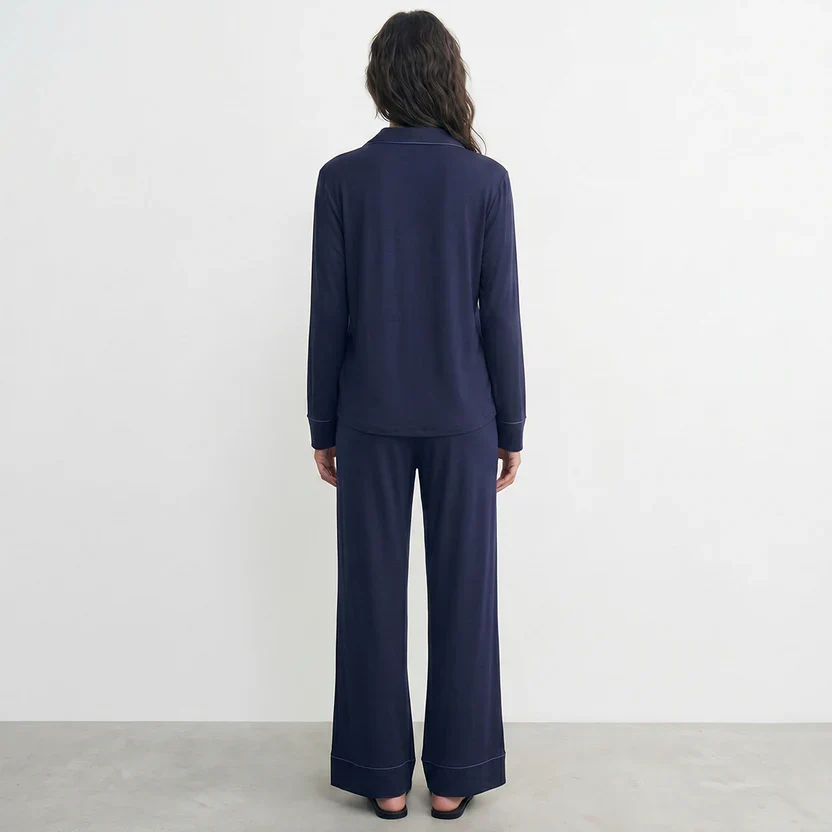 Cloud Pajama Set - Navyblue