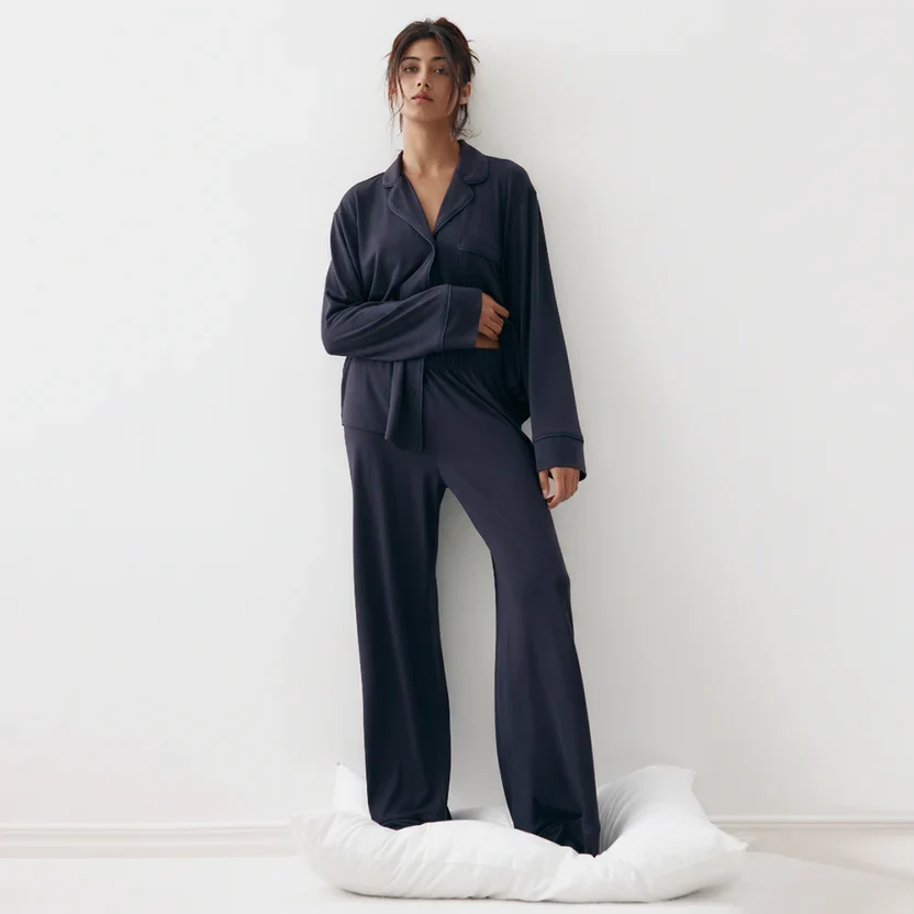 Cloud Pajama Set - Navyblue