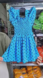 Black Polka Dot Frock For Girls (Everyday Wear)
